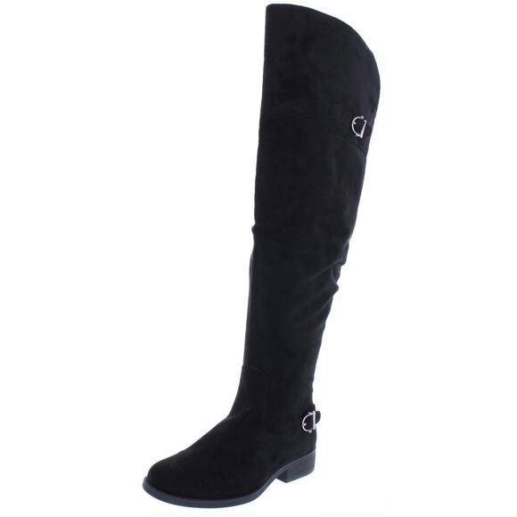 American Rag Cie Boots Womens Size 7.5 Adarra Over the Knee Tall Riding Black - Picture 3 of 16